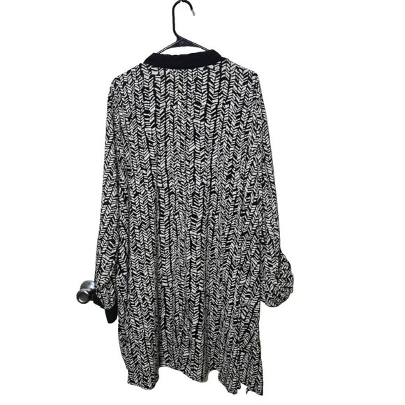 Catherines Button Up Blouse 5X 34/36W Stretch Business Casual Classic Capsule - Picture 2 of 11